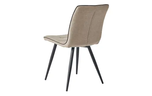Обеденный стул с черными металлическими ножками бежевый ESF | ESF-SKY6800-1-Beige-JJ12-18-B_2