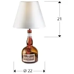 Настольная лампа с абажуром белая, коричневая Liquor Dessert Kit 156177_1
