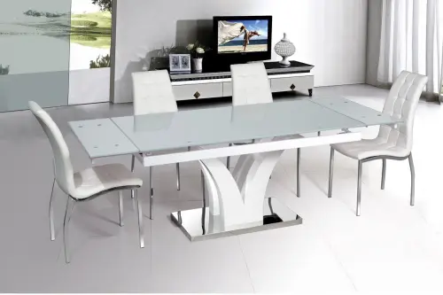 Обеденный стол раздвижной 160/220х90 см белый ESF | ESF-ДТ43БЕЛ_1