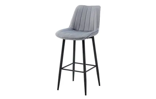 Барный стул мягкий серый ESF UF910-03 | ESF-CG1953B UF03