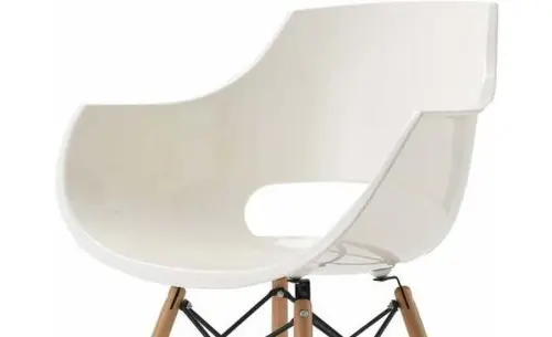 Кухонный стул пластиковый белый ESF PW-022 | ESF-PW-022 white_2