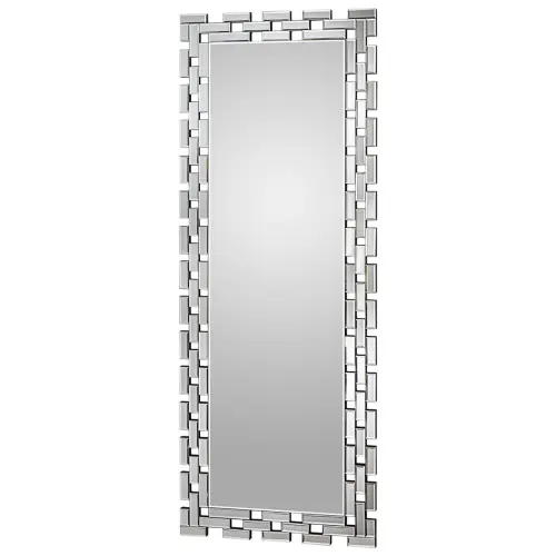 Зеркало настенное с фаской 160х55 см серебро Antonella от Schuller_2