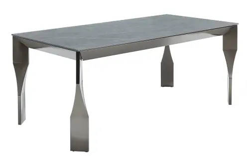 Стол обеденный черный жемчуг FT323 Armani Grey | ESF-FT323ArmaniGrey180