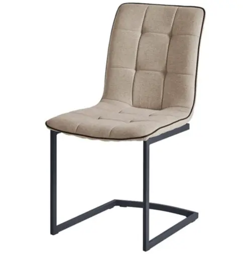 Обеденный стул с черными ножками бежевый ESF | ESF-SKY6800Beige-JJ12-18-B