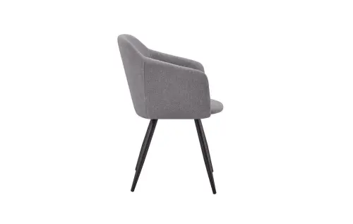 Мягкий стул с подлокотниками серый ESF | ESF-DC-1727-2-Grey-PK598B-2_1