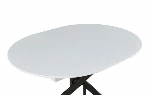 Обеденный стол круглый 129 см белый ESF | ESF-Б2303-1БЕЛ/ЧЕР_4