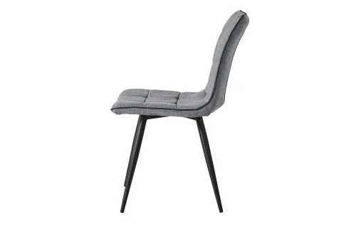 Обеденный стул с черными металлическими ножками серый ESF | ESF-SKY6800-1-Grey-JJ12-17-Bl_1