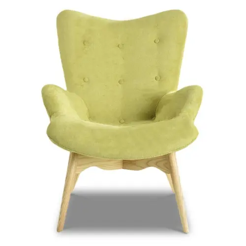 Кресло с мягкими подлокотниками оливковое ESF | ESF-DC-917-YR2214-12-Ash-01