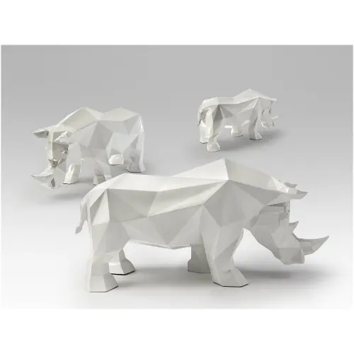 Скульптура напольная белая Future Rhino_3