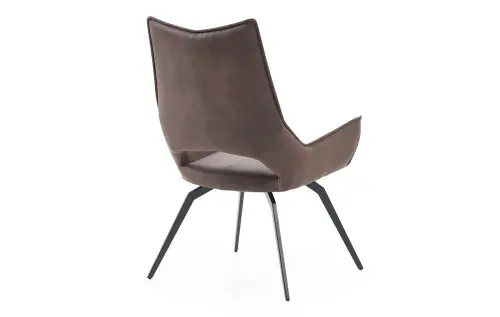 Обеденный стул мягкий коричневый ESF DC1241 | ESF-DC1241brown/black_2
