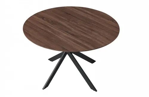 Обеденный стол круглый 120 см орех ESF | ESF-DT-937 d120 walnut_2