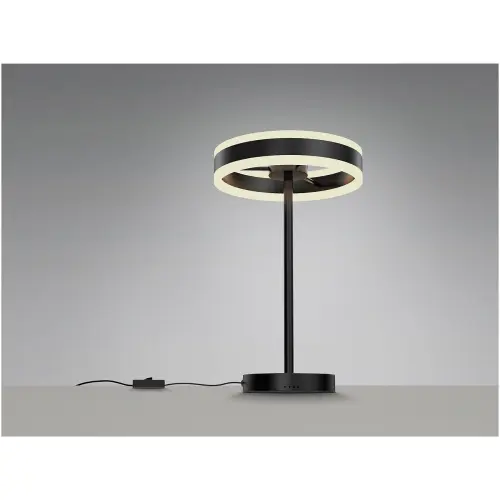 Настольная лампа матовый черный Helia LED 154512_3