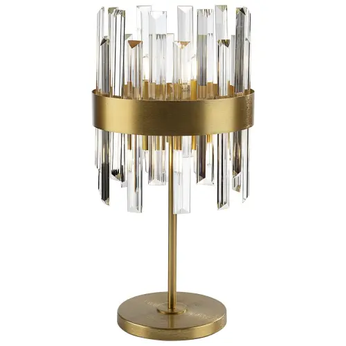 Настольная лампа золото, прозрачная Grace 6L 156197