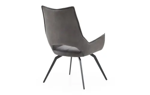 Обеденный стул мягкий серый ESF DC1241 | ESF-DC1241grey/black_2