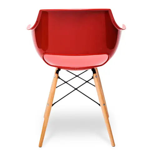 Кухонный стул пластиковый красный ESF PW-022 | ESF-PW-022 red_3