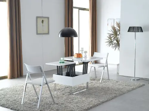 Кухонный стул складной белый ESF 3332 | ESF-C3332 white_1