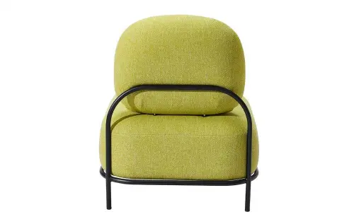 Кресло мягкое на металлических ножках желтое Claudio Bellini | ESF-06-01 A652-21_1