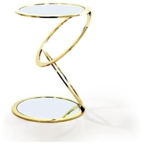 Приставной столик круглый золото 45 см Aros от Schuller