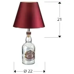 Настольная лампа с абажуром гранатовая, прозрачная Liquor Dessert Kit 156178_1