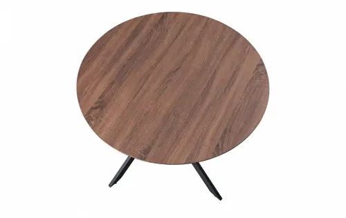 Обеденный стол круглый 100 см орех ESF | ESF-DT-937 d100 walnut_3