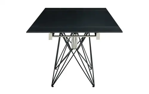 Обеденный стол раздвижной 140/200х90 см камень черный матовый ESF T 041 | ESF-T041(140) black matt_3