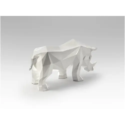 Скульптура напольная белая Future Rhino_4