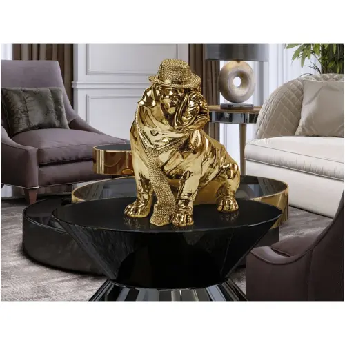 Статуэтка декоративная 30 см золото Bulldog_2