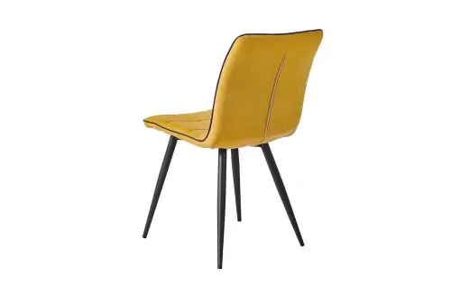 Обеденный стул с черными металлическими ножками желтый ESF | ESF-SKY6800-1-Yellow-JJ12-19-_2