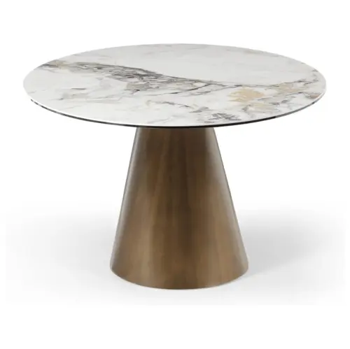 Журнальный столик с керамической столешницей белый, коричневый CT9346CI | ESF-CT9346CIwhite_4