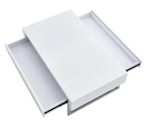 Журнальный столик с ящиком белый лак 120 см ESF | ESF-CT-140_1