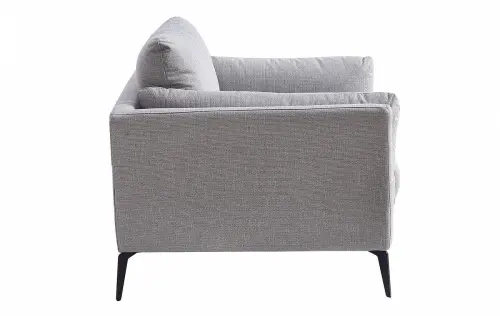 Кресло с мягкими подлокотниками серый никель Amsterdam | ESF-AMST5176-1 grey nickel_2