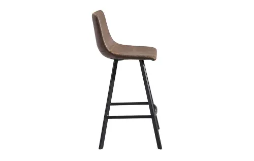 Полубарный стул со спинкой коричневый CQ-8307A-6 | ESF-ПБАРCQ-8307A-6 BROWN2075_2