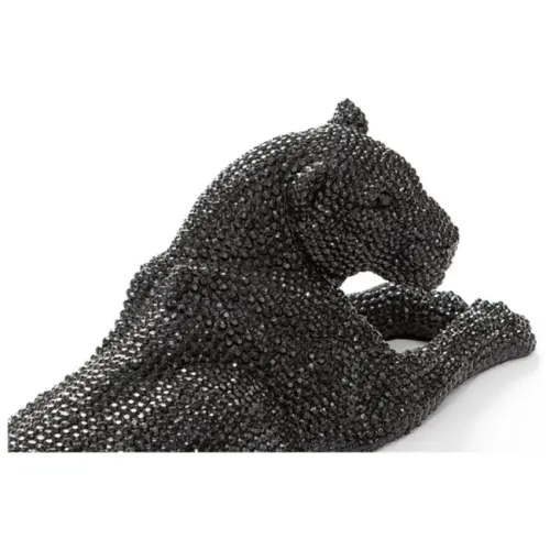 Статуэтка декоративная черная "Лежачая львица" Leona от Schuller_3