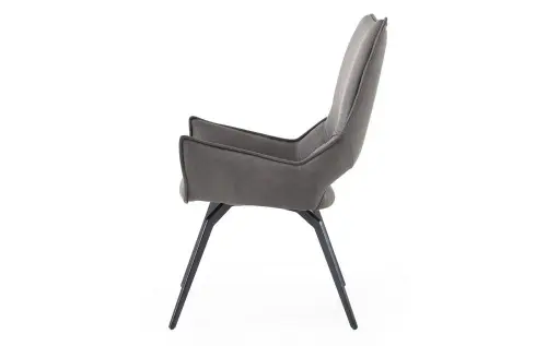 Обеденный стул мягкий серый ESF DC1241 | ESF-DC1241grey/black_1