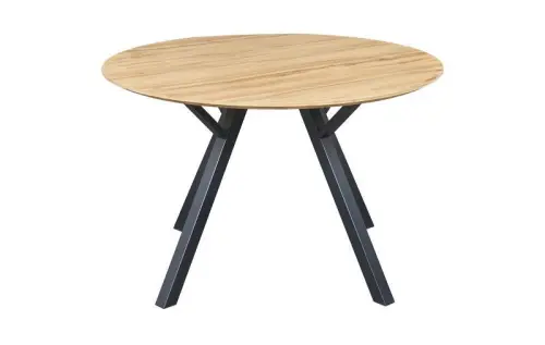 Обеденный стол круглый коричневый 120 см DT-938 | ESF-DT-938 d120_1