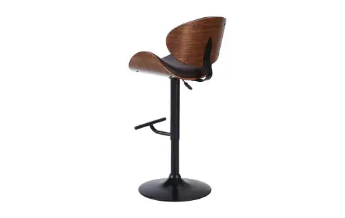 Барный стул мягкий коричневый JY1076 | ESF-JY1076 brown/black_3