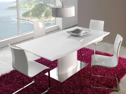 Обеденный стол раздвижной 180-220 см белый ESF | ESF-DT-01 (180)_1