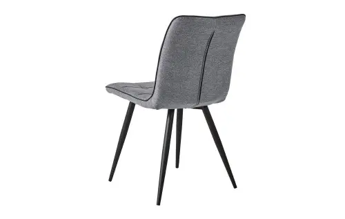 Обеденный стул с черными металлическими ножками серый ESF | ESF-SKY6800-1-Grey-JJ12-17-Bl_2