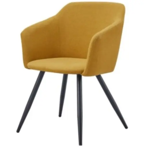 Мягкий стул с подлокотниками желтый ESF | ESF-DC-1727-2-Yellow-PK598B-4