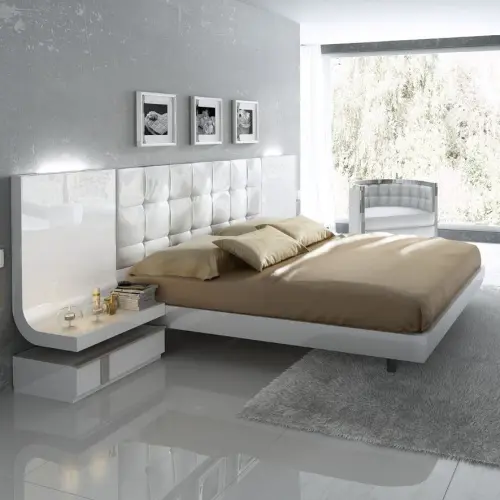 Кровать двуспальная 180х200 см белая Fenicia Granada | ESF-514 GRANADA (180*200)