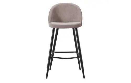 Барный мягкий стул бежевый, черный 373B | ESF-DC373B beige/black3052-10