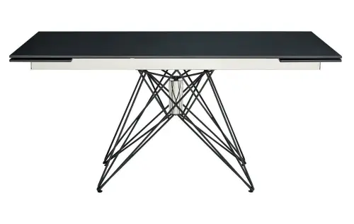 Обеденный стол раздвижной 140/200х90 см камень черный матовый ESF T 041 | ESF-T041(140) black matt_2