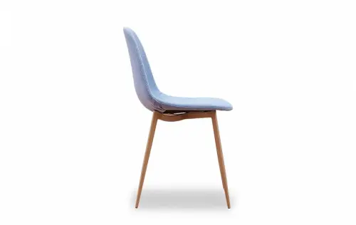 Кухонный стул с бежевыми ножками голубой ESF DC-350 | ESF-DC-350 3052-4 blue/wood_1