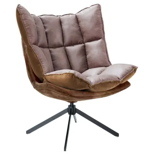 Кресло мягкое вращающееся коричневое DC-1565F | ESF-1565FHE510-21B_1