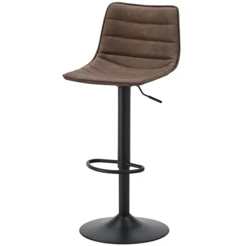 Барный стул мягкий коричневый ESF CQ-8280E-P | ESF-CQ-8280E-P кор 2075