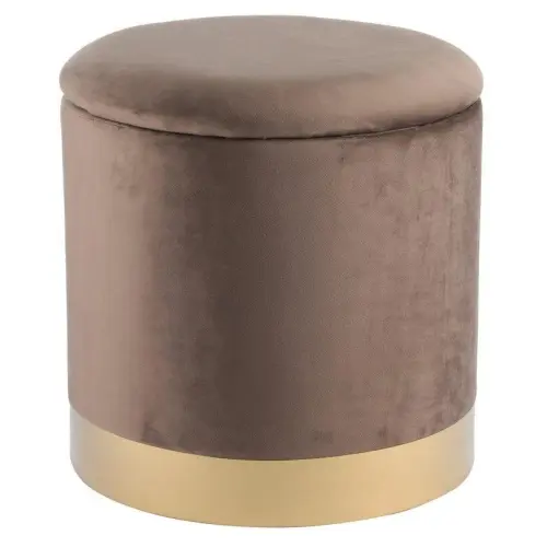 Пуфик с ящиком для хранения коричневый 40 см ESF | ESF-FS-006-40 brown_1