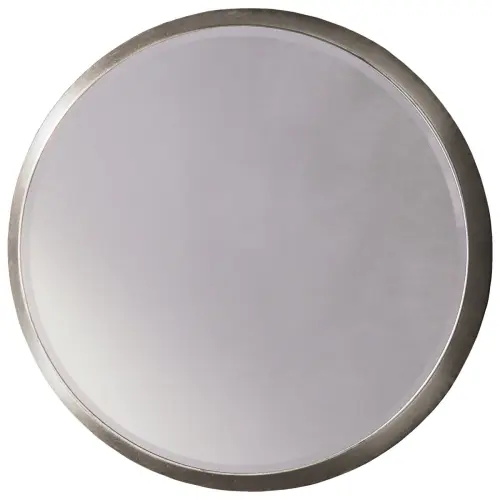 Зеркало настенное круглое серебряное 54 см Aries_4