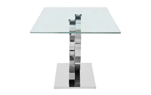 Обеденный стол стеклянный хром ESF FT 151 | ESF-FT151clear180_2