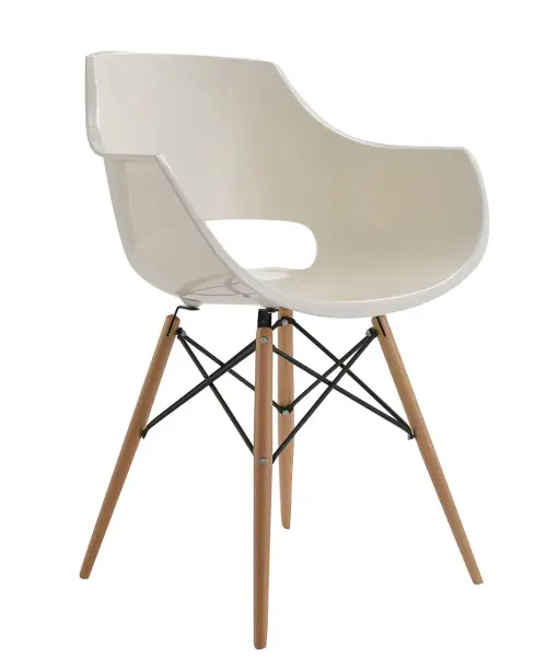 Кухонный стул пластиковый белый ESF PW-022 | ESF-PW-022 white