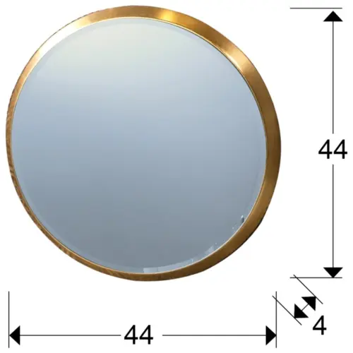 Зеркало настенное круглое 44 см золото Aries от Schuller_3